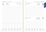 Kalendarz książkowy A5 - Model21DB biały blok