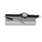 Zestaw CPBM470 - zegarek CMN470 "London Noir" + długopis CST4054 "London Marron" - Zdjęcie