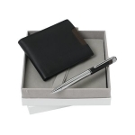 Zestaw CPBW428 – portfel CLM428  ”London Noir” + długopis CST4054 ”London Marron” - Zdjęcie