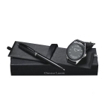 Zestaw LPBM418 - zegarek LMN418 "Rhombe Gomme" + długopis LSL4184 "Rhombe Leather" - Zdjęcie