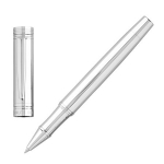 Pióro kulkowe/długopis żelowy  "Zoom Silver" - Zdjęcie