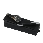 Zestaw UPBM486 - zegarek UMD1315 "Ezio Black" + długopis USK4864 "Prestenza" - Zdjęcie