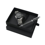 Zestaw zegarek Domenico + długopis Strisce - Zdjęcie