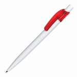 Długopis Easy, czerwony/biały - Zdjęcie