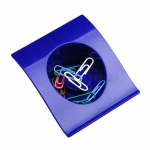 Pojemnik na spinacze Clip-It, niebieski - Zdjęcie