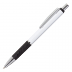 Długopis Andante, biały/czarny - Zdjęcie