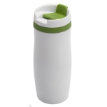 Kubek izotermiczny Viki 390 ml, zielony/biały - Zdjęcie