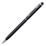 Długopis aluminiowy Touch Tip, czarny - Zdjęcie