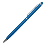 Długopis aluminiowy Touch Tip, jasnoniebieski