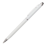 Długopis plastikowy Touch Point, biały - Zdjęcie