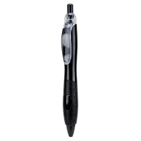 Plastikowy długopis z ergonomicznym uchwytem i przeźroczystymi elementami