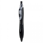 Plastikowy długopis z ergonomicznym uchwytem i przeźroczystymi elementami - Zdjęcie