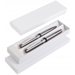 Zestaw: metalowy długopis i pióro kulkowe w eleganckim pudełku - Zdjęcie