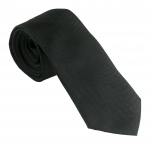 Silk Tie Textum Black - Zdjęcie