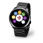 MyKronoz Smartwatch ZEROUND-PREMIUM-BLACK/BLACK METAL BAND (+ BLACK SILICON BAND)