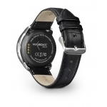 MyKronoz Smartwatch ZEROUND-PREMIUM-SILVER/BLACK LEATHER BAND (+ BLACK SILICON BAND)