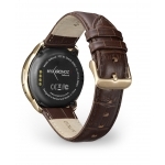 MyKronoz Smartwatch ZEROUND-PREMIUM-PINK GOLD/BROWN LEATHER BAND (+ BLACK SILICON BAND)