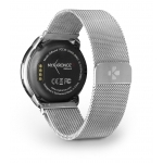 MyKronoz Smartwatch ZEROUND-PREMIUM-SILVER/SILVER METAL BAND (+ BLACK SILICON BAND)