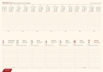 Kalendarz książkowy leżący - Model61T