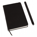 Notatnik ok. A6 z długopisem z zatyczką, touch pen - Zdjęcie