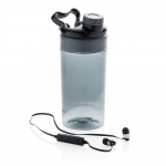 Szczelna butelka sportowa 500 ml, bezprzewodowe słuchawki