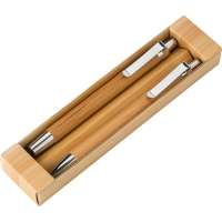 Zestaw piśmienny, bambusowy długopis touch pen i ołówek mechaniczny