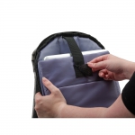 Plecak chroniący przed kieszonkowcami, przegroda na laptopa 13`