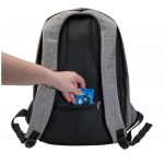 Plecak chroniący przed kieszonkowcami, przegroda na laptopa 13`