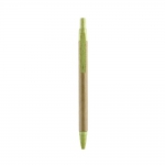 Długopis z papierowym trzonem, kolorowe elementy z włókna bambusowego - Zdjęcie