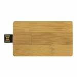 Bambusowa pamięć USB `karta kredytowa`