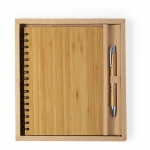 Bambusowy notatnik ok. A5, długopis