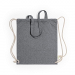 Worek ze sznurkiem i torba na zakupy z bawełny z recyklingu, 2 w 1 - Zdjęcie