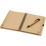 Bambusowy notatnik A5, długopis - Zdjęcie