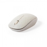 Bezprzewodowa mysz komputerowa ze słomy pszenicznej - Zdjęcie