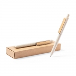 Zestaw piśmienny ze słomy pszenicznej, długopis i ołówek mechaniczny - Zdjęcie