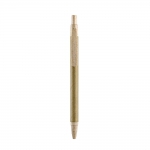 Długopis z papierowym trzonem, kolorowe elementy z włókna bambusowego
