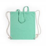 Worek ze sznurkiem i torba na zakupy z bawełny z recyklingu, 2 w 1 - Zdjęcie