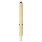 Długopis Nash ze słomy pszenicznej z chromowaną skuwką