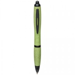 Długopis Nash ze słomy pszenicznej i czarną skuwką - Zdjęcie