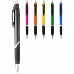 Solidny, kolorowy długopis Turbo z gumowym uchwytem - Zdjęcie