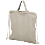 Plecak Pheebs z bawełnianym sznurkiem ściągającym z recyklingu o gramaturze 150 g/m² - Zdjęcie
