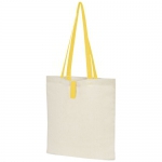 Składana torba na zakupy Nevada wykonana z bawełny o gramaturze 100 g/m² - Zdjęcie