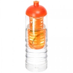 Butelka H2O Treble z wypukłym wieczkiem o pojemności 750 ml i zaparzaczem - Zdjęcie