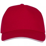 rozowy, 5-panelowa czapka CETO