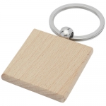 Kwadratowy brelok do kluczy Gioia z drewna bukowego - Zdjęcie