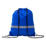 Plecak promocyjny z taśmą odblaskową, niebieski - Zdjęcie