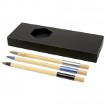 Kerf 3-częściowy zestaw bambusowych długopisów - Zdjęcie