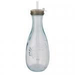 Butelka Polpa ze szkła z recyklingu ze słomką - Zdjęcie