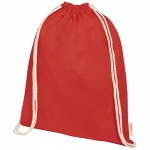 Plecak ściągany sznurkiem Orissa z bawełny organicznej z certyfikatem GOTS o gramaturze 140 g/m² - Zdjęcie