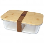 Pudełko śniadaniowe ze szkła Roby z bambusową pokrywką - Zdjęcie